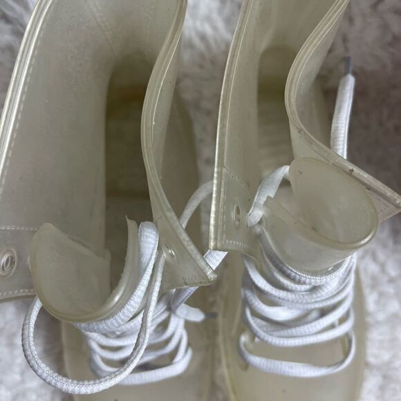 Clear jelly lace up combat rain boots EUR size 39. - Picture 10 of 10